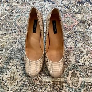 Beige Snake Ann Taylor Heels Size 7.5